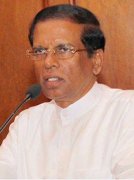 現任斯里蘭卡總統：邁特里帕拉·西里塞納