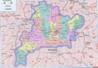 湖南省行政區劃 全線圖