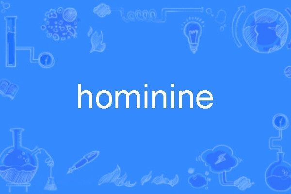 hominine hominine