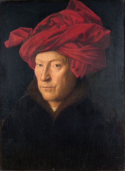 包著紅頭巾的男子-揚·凡·艾克的自畫像