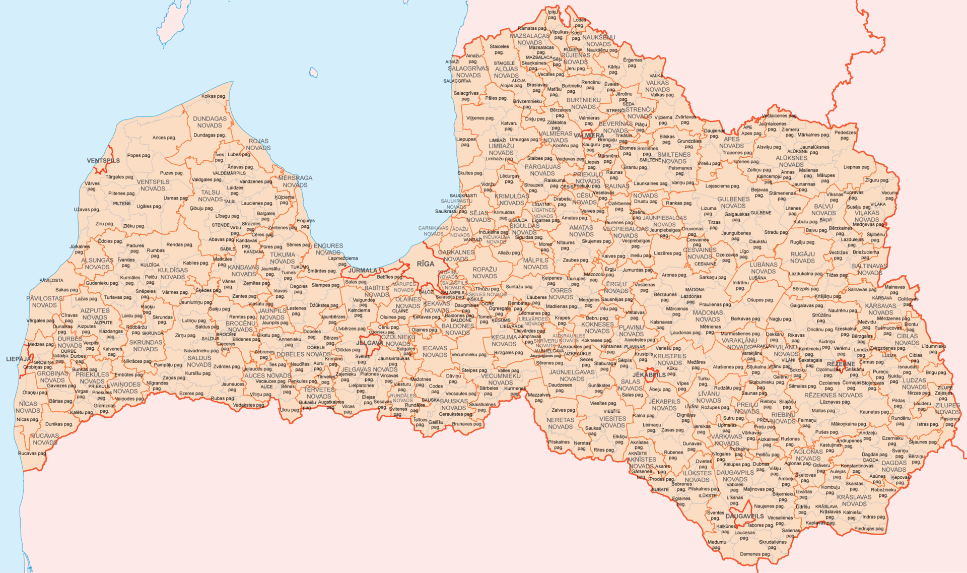 拉脫維亞行政區劃