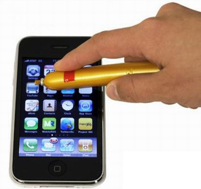 火腿腸當iPhone的觸屏筆