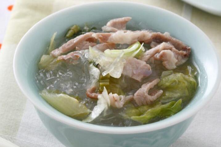 肉片冬粉湯 肉片冬粉湯