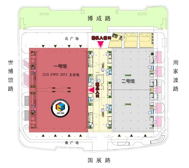 第八屆中國國際動漫遊戲博覽會平面圖