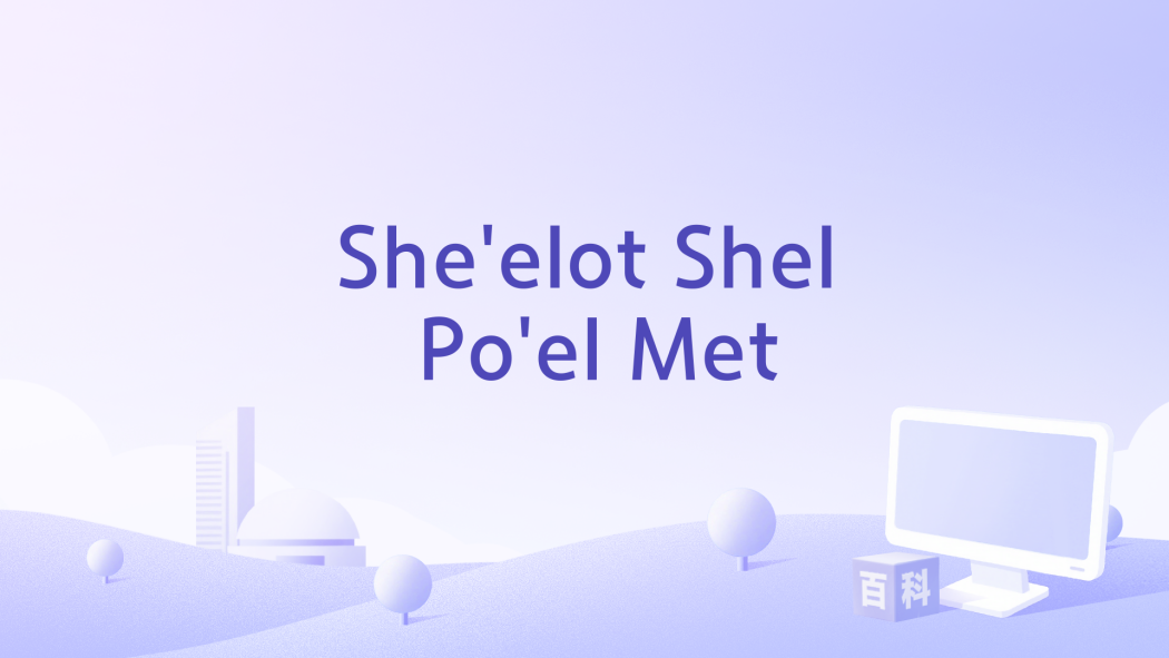 She\x27elot Shel Po\x27el Met