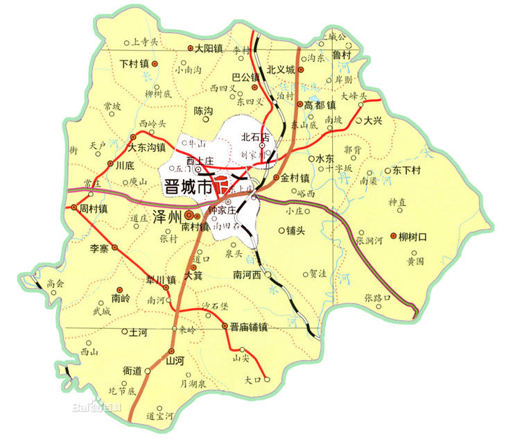 澤州縣地圖