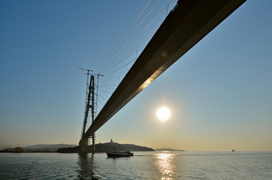 海參崴俄羅斯島跨海大橋