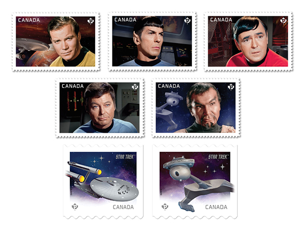星際迷航(加拿大發行郵票)