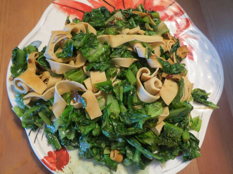 豆皮油麥菜 豆皮油麥菜