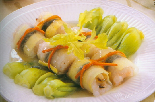 原條豆酥雪菜桂魚卷