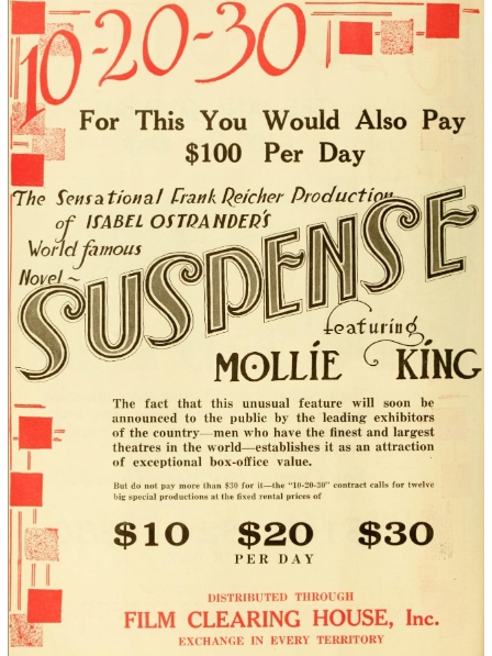 Suspense(美國1919年Frank Reicher執導的電影) Suspense(美國1919年Frank Reicher執導的電影)