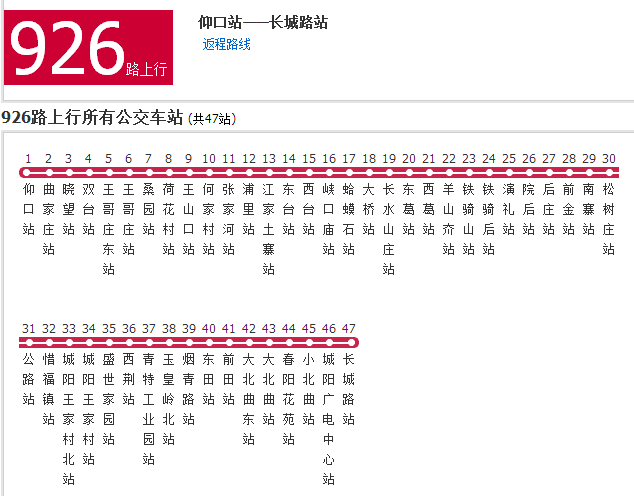 青島公交926路 青島公交926路