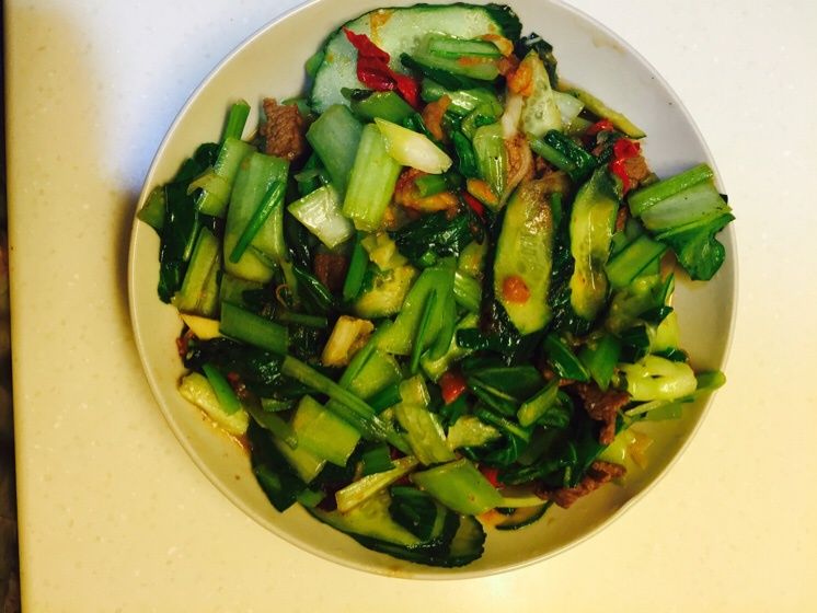 油白菜炒肉