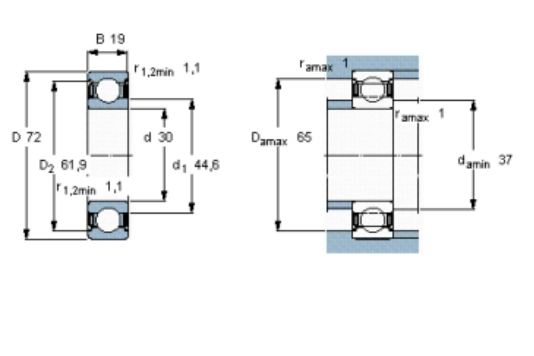 SKF 6306-2Z/VA208軸承 SKF 6306-2Z/VA208軸承