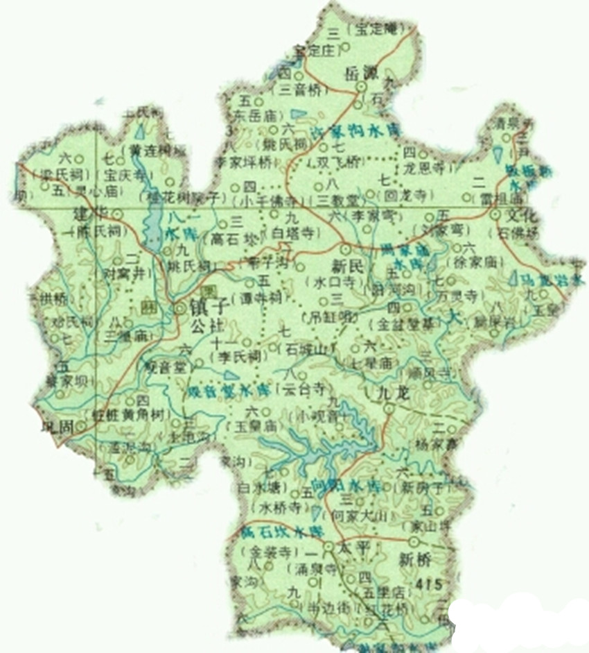 安岳縣鎮子區地圖