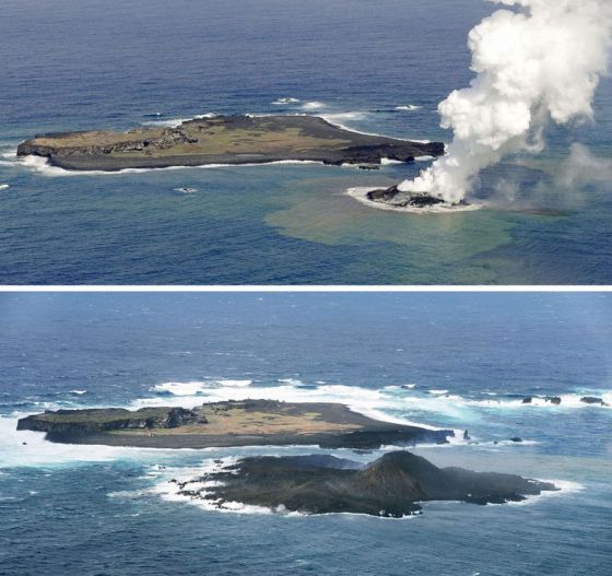 西之島，一座位於小笠原群島中的無人小島