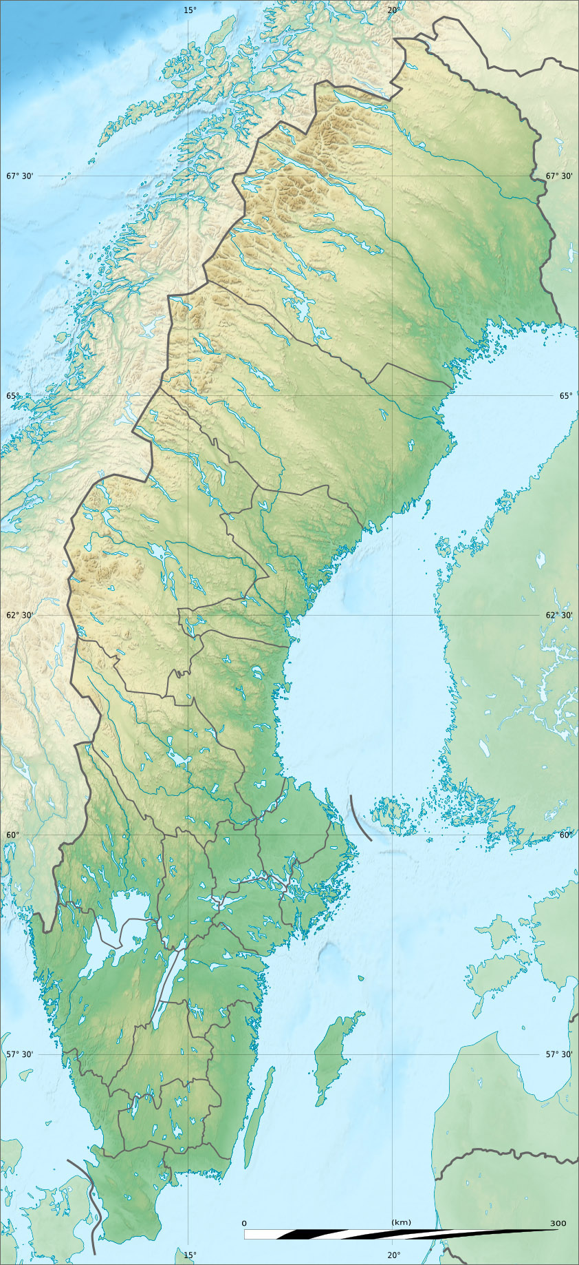 瑞典地形地貌