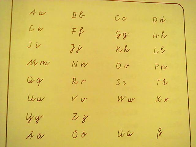 德文字母