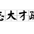 志大才疏 志大才疏