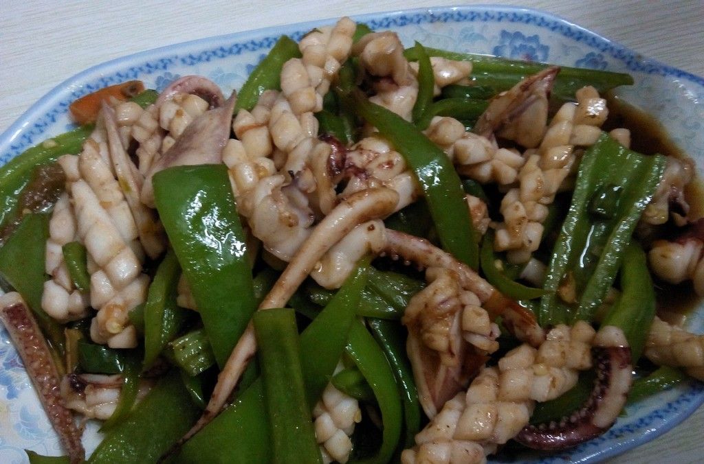 青椒魷魚 青椒魷魚