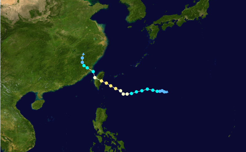 強颱風鳳凰路徑圖