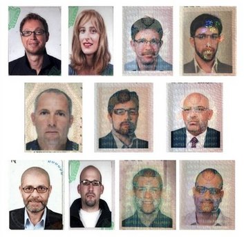 11名刺殺任務執行者護照照片