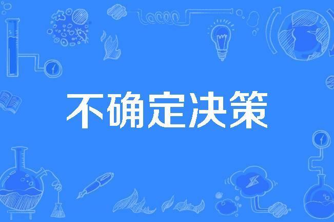 不確定決策 不確定決策