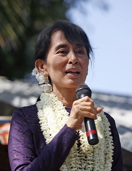 翁山蘇姬，緬甸諾貝爾獎得主