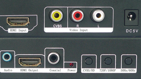 AV轉HDMI輸入輸出接口