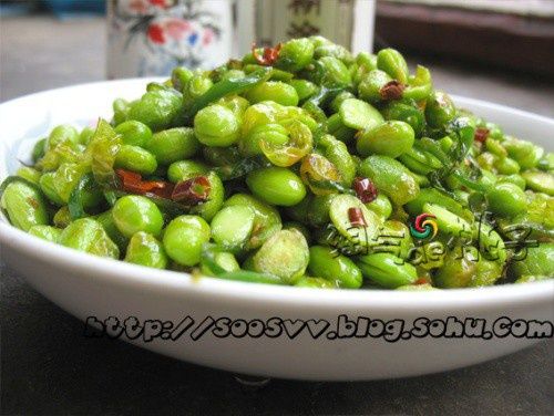 雙椒炒毛豆 雙椒炒毛豆