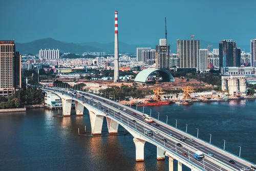 琶洲大橋建成初期景象