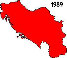 南斯拉夫領土的變化動態圖