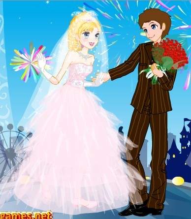幸福浪漫的婚禮遊戲畫面