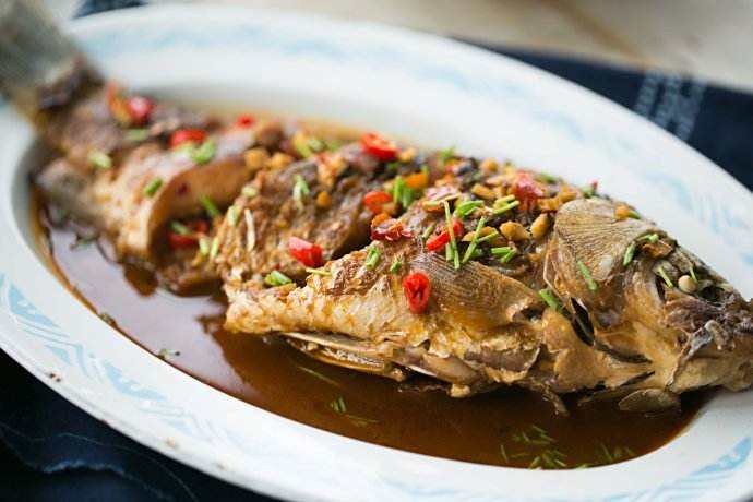 老醋烹鯽魚 老醋烹鯽魚