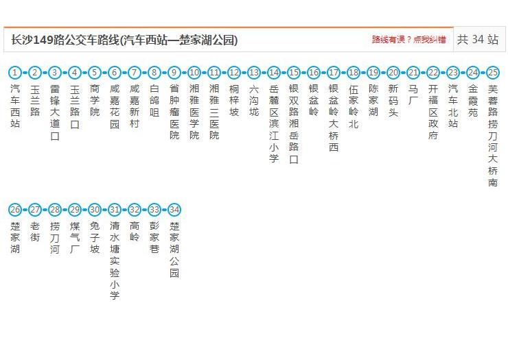 長沙公交149路 長沙公交149路