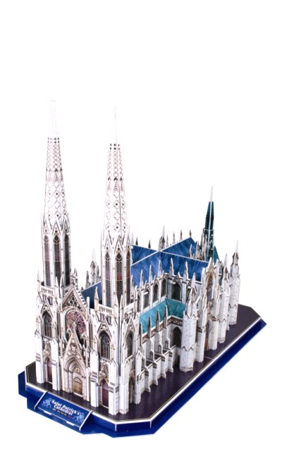 樂立方·Q書架·愛拼·3D益智手工：多元美國·紐約聖派屈克大教堂