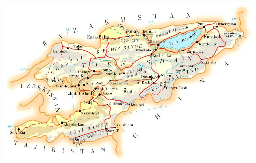 吉爾吉斯斯坦行政區劃