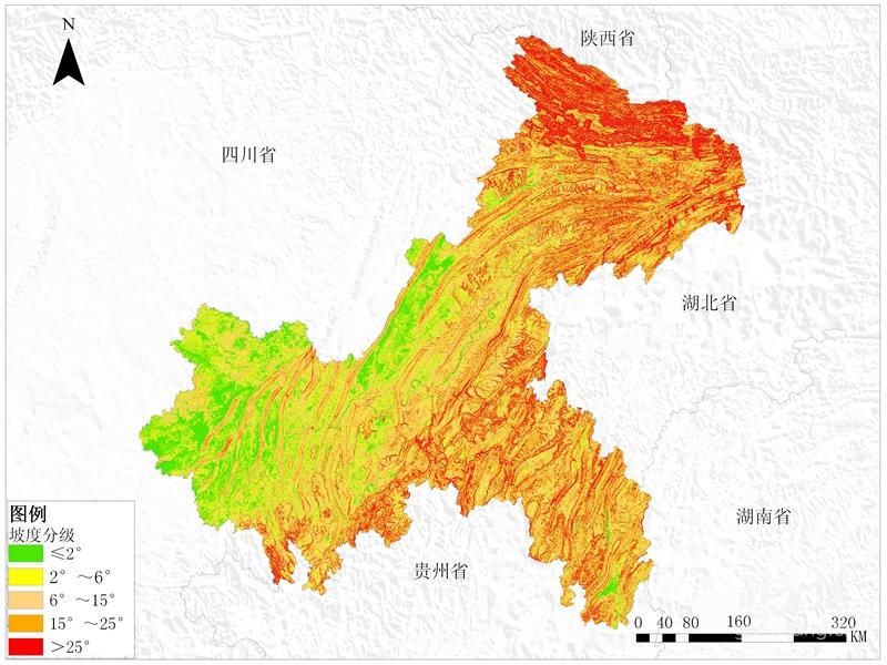 耕地坡度分級