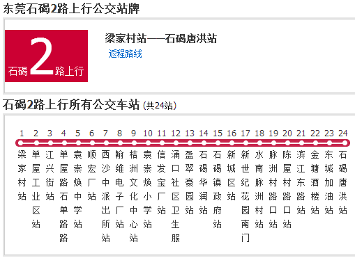 石碣公交2路 石碣公交2路