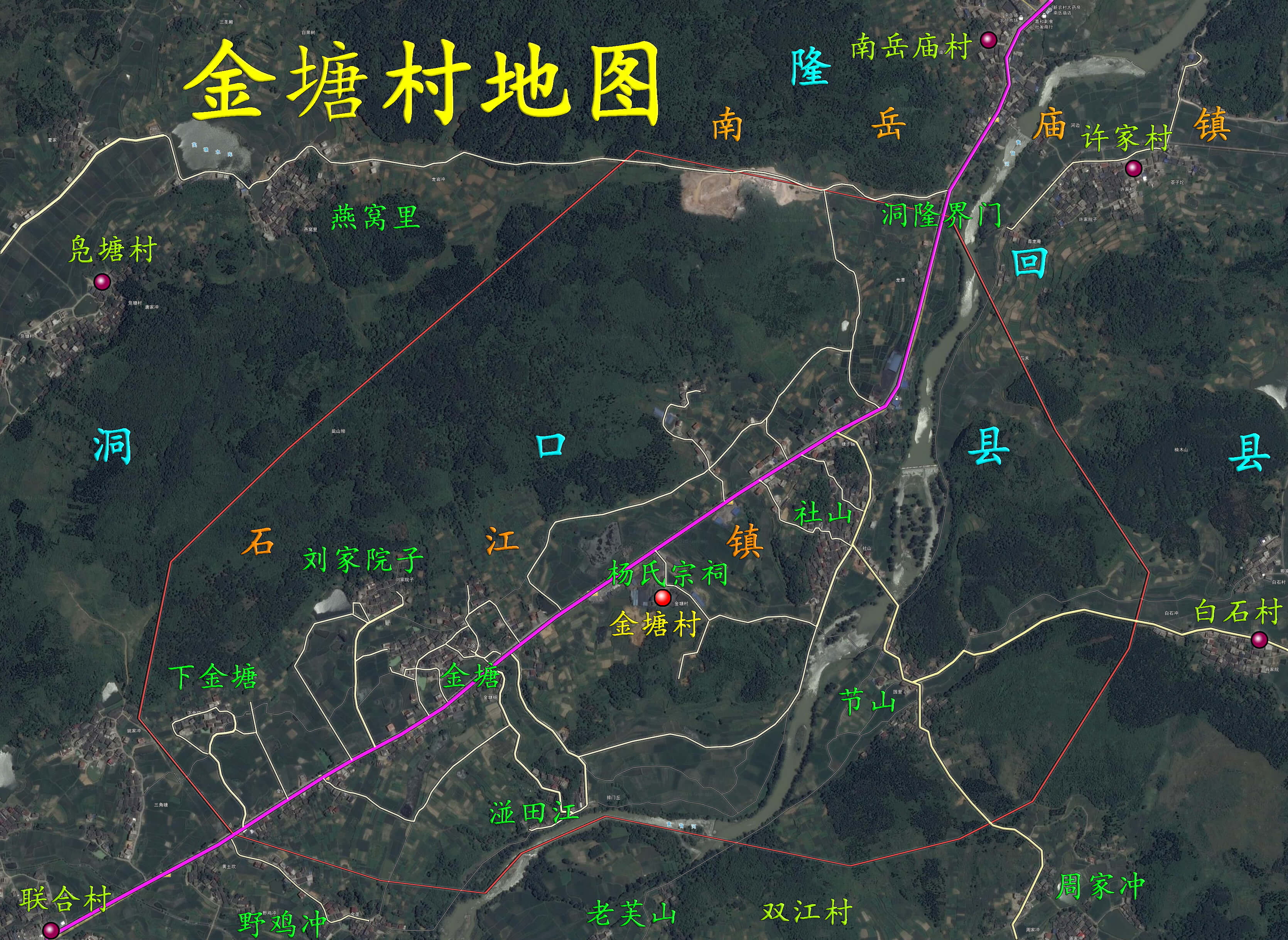 金塘村地圖