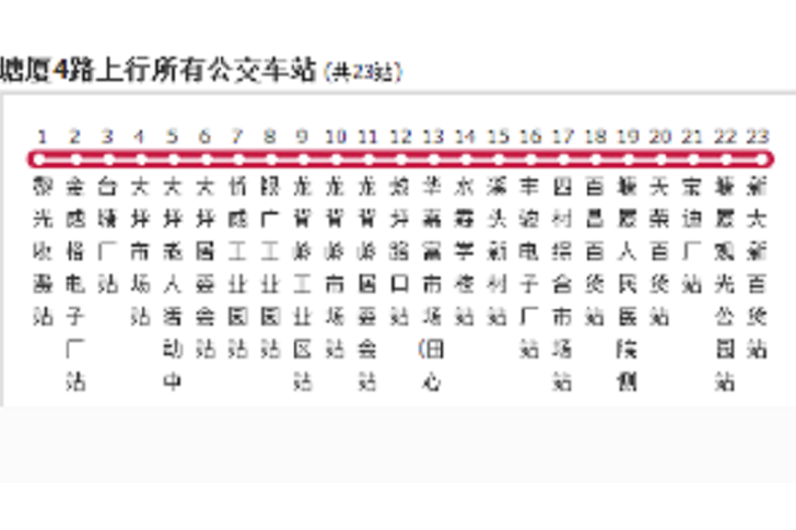 塘廈公交4路