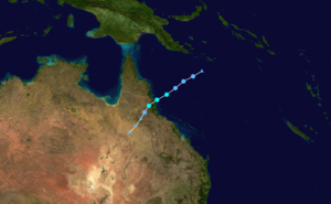 熱帶氣旋泰莎路徑圖