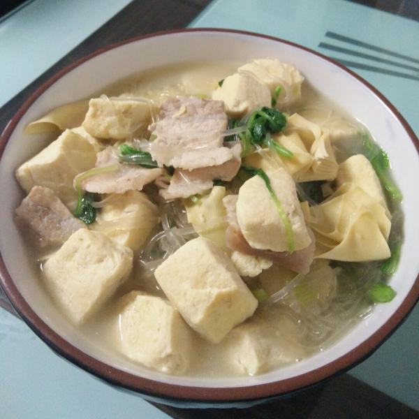 小白菜凍豆腐