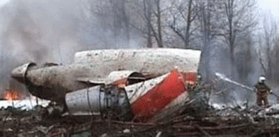 波蘭總統失事專機殘骸
