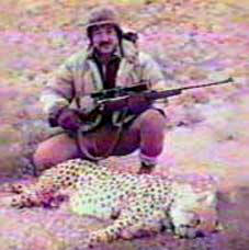 一隻被打死的亞洲獵豹