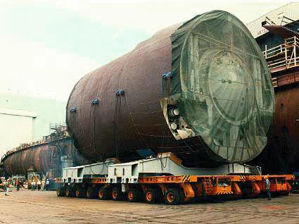 正在建造的海狼級潛艇吉米·卡特號分段