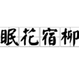 眠花宿柳 眠花宿柳