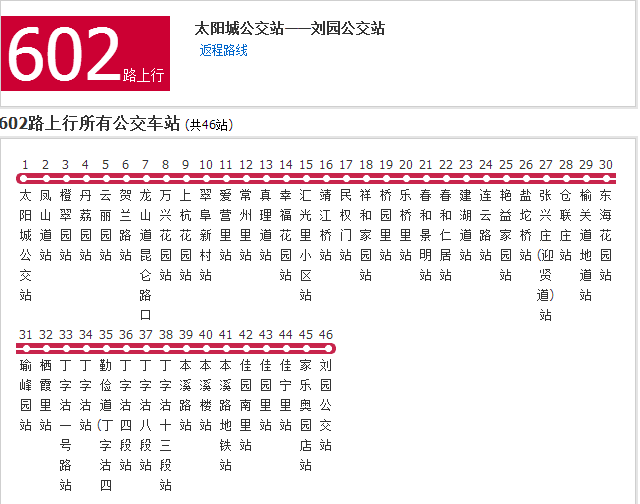 天津公交602路 天津公交602路