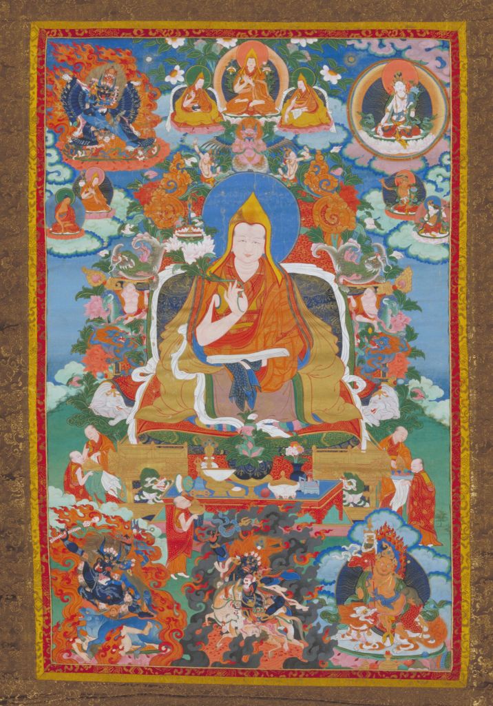 18世紀達賴喇嘛源流——格桑嘉措唐卡