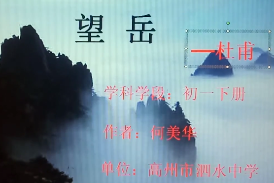 望岳(微課課程) 望岳(微課課程)